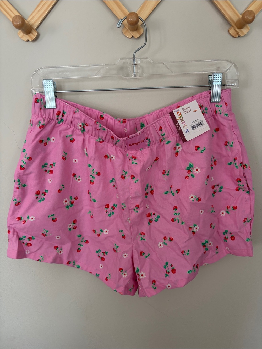 Sleep Shorts Pink strawberry Women's Lounge Shorts